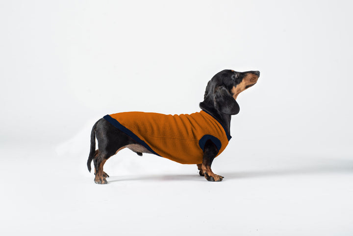 Water Repellent Fleece Jumper Rust Dach