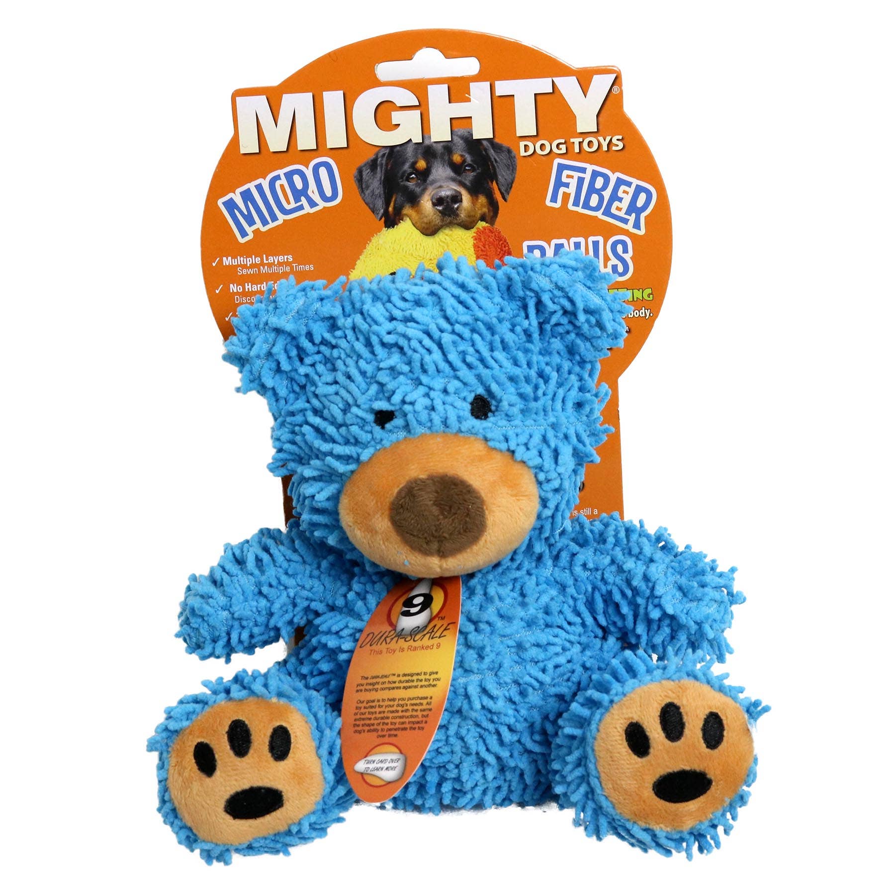 Mighty Microfiber Ball Bear Durable Squeaky Dog Toy