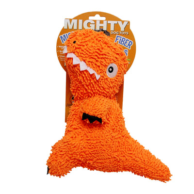 Mighty Microfiber Ball T-Rex, Durable, Squeaky Dog Toy