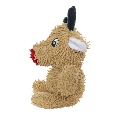 Mighty Microfiber Ball Reindeer, Holiday Squeaky Dog Toy