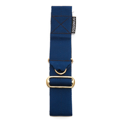 Wide martingale dog collar in Navy