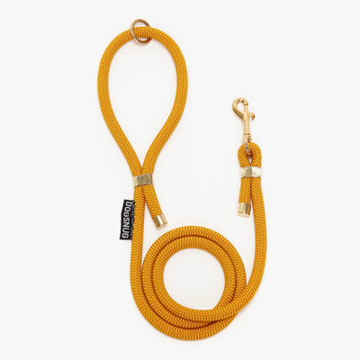 Rope dog lead in yellow, standard length
