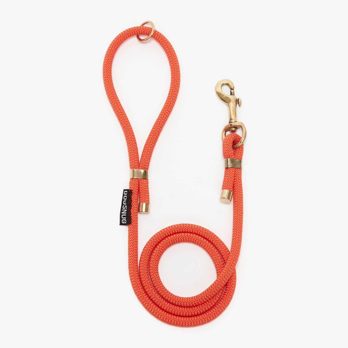 Rope dog lead in orange, standard length