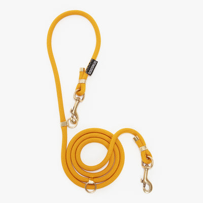 Hands Free Rope Lead in adjustable length yellow rope