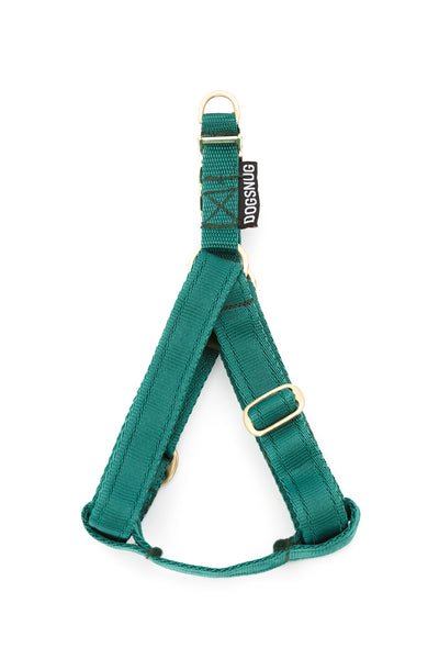 Adjustable Step In Harness Webbing in Forest Green