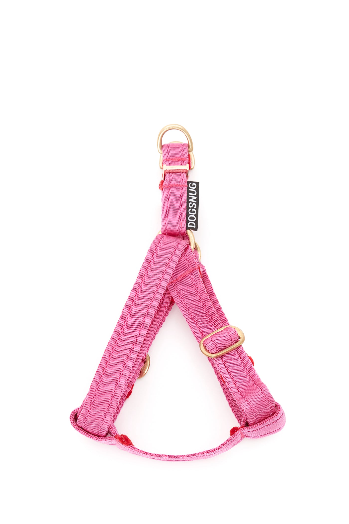 Adjustable Step In Harness Webbing in Hot Pink
