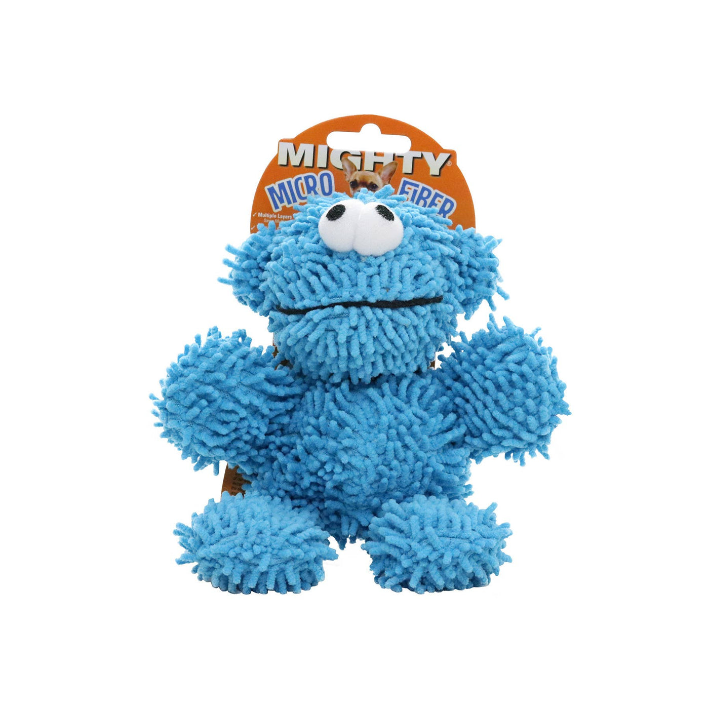 Mighty Microfiber Ball Monster, Durable, Squeaky Dog Toy