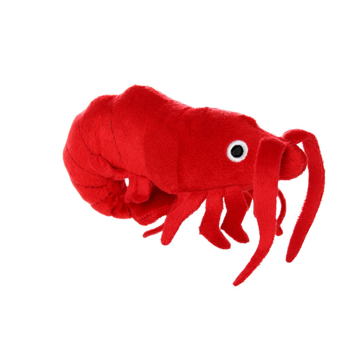 Mighty Ocean Prawn, Plush, Squeaky Dog Toy